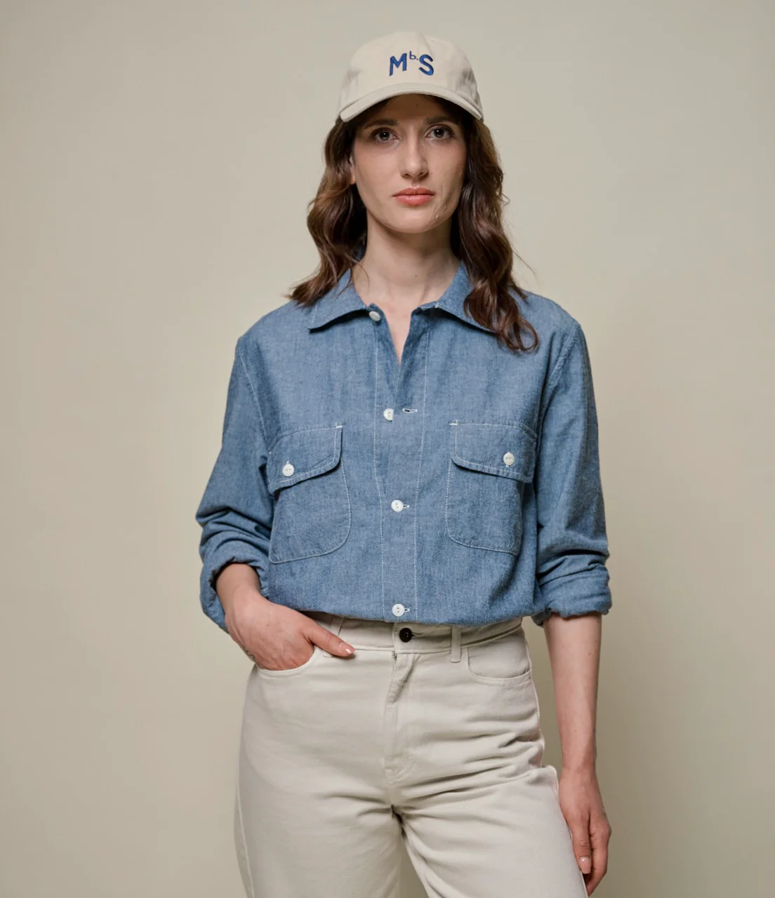 Authentic Cotton Chambray Long Sleeve Shirt - Image 3
