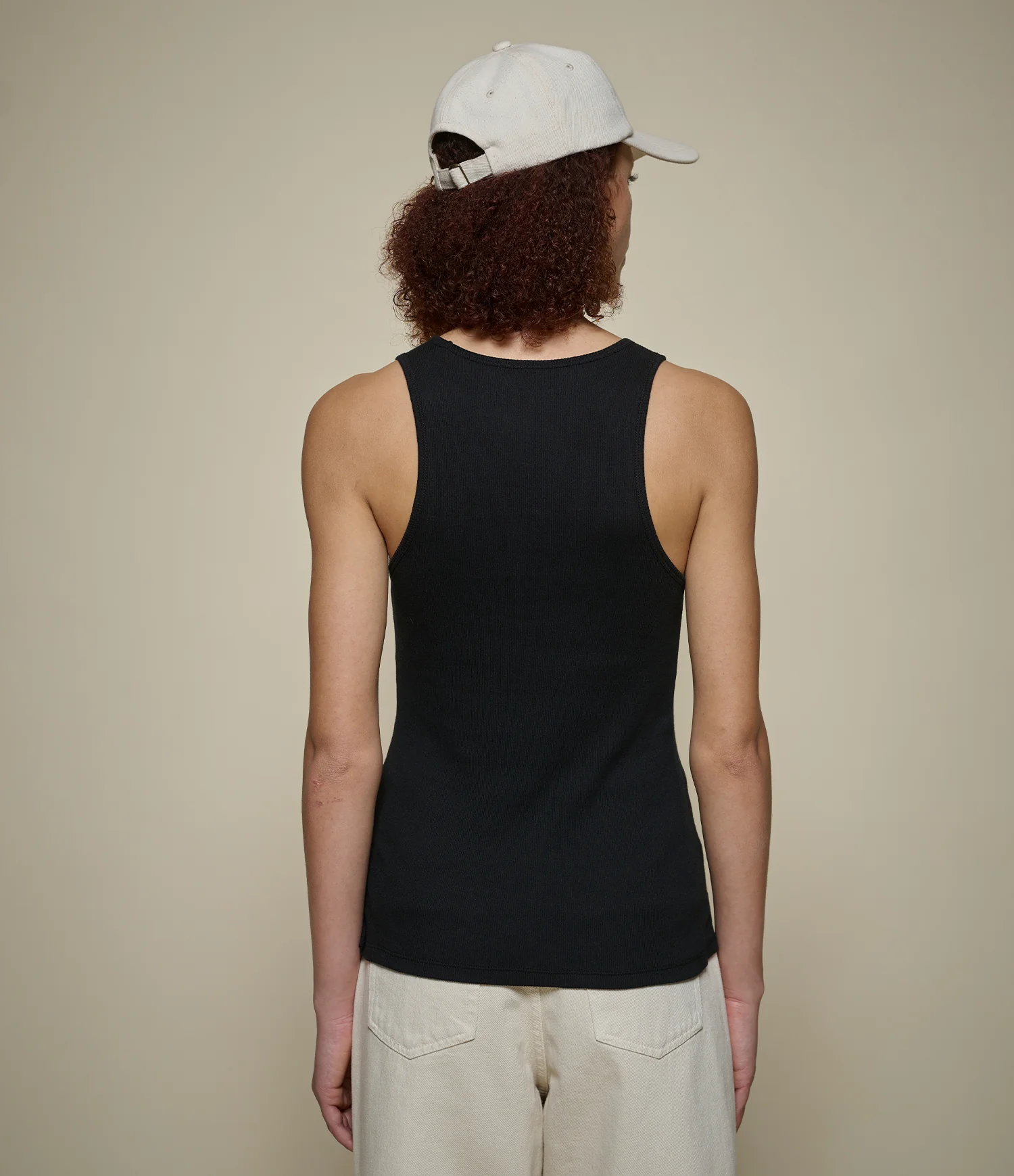 Fine Ribbed Cotton Women's Singlet - Image 3