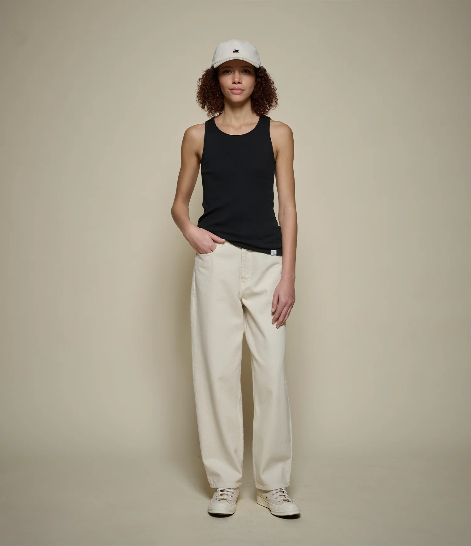 Fine Ribbed Cotton Women's Singlet - Image 4