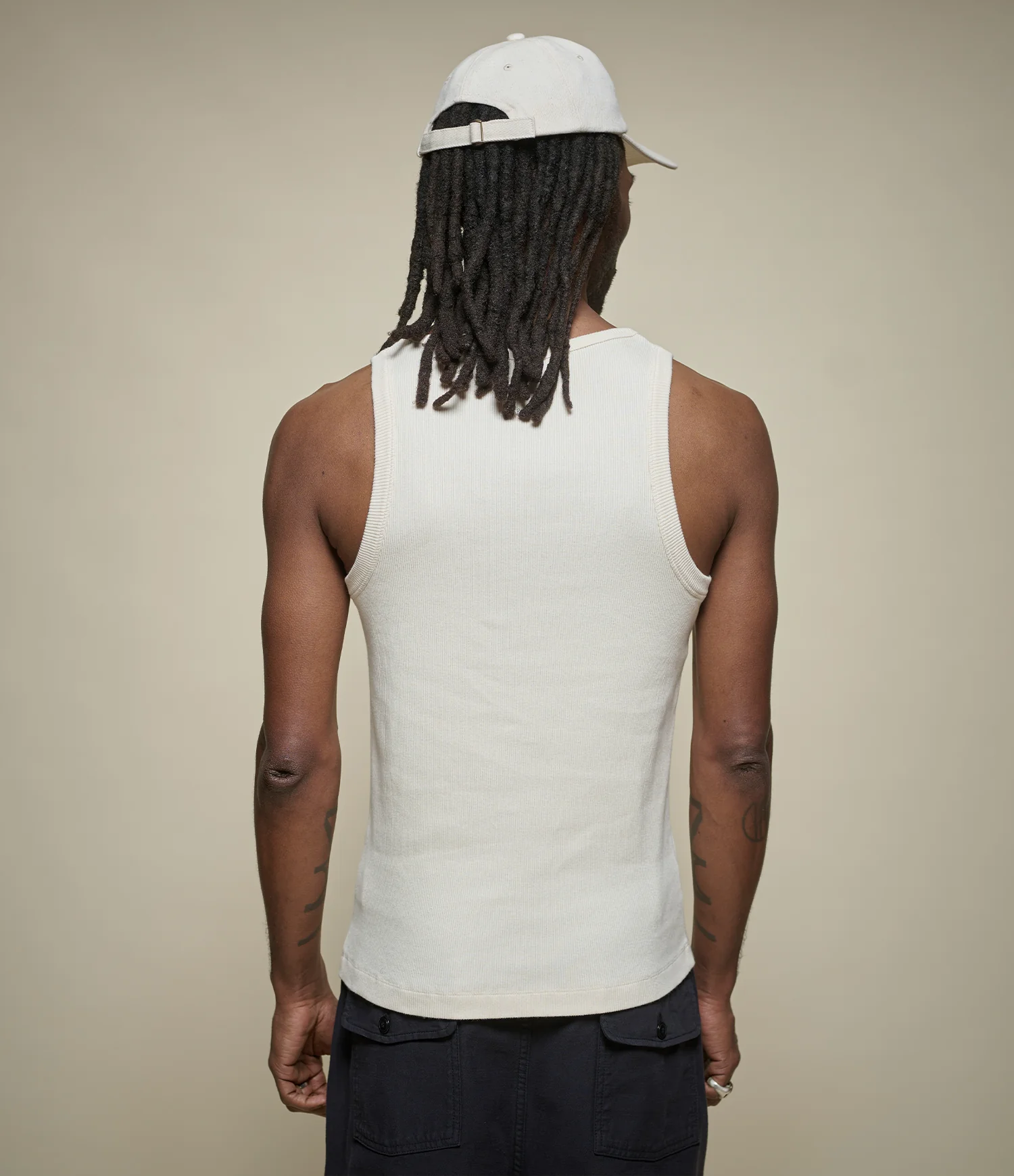 Iconic Ribbed Cotton Tank Top - Image 3