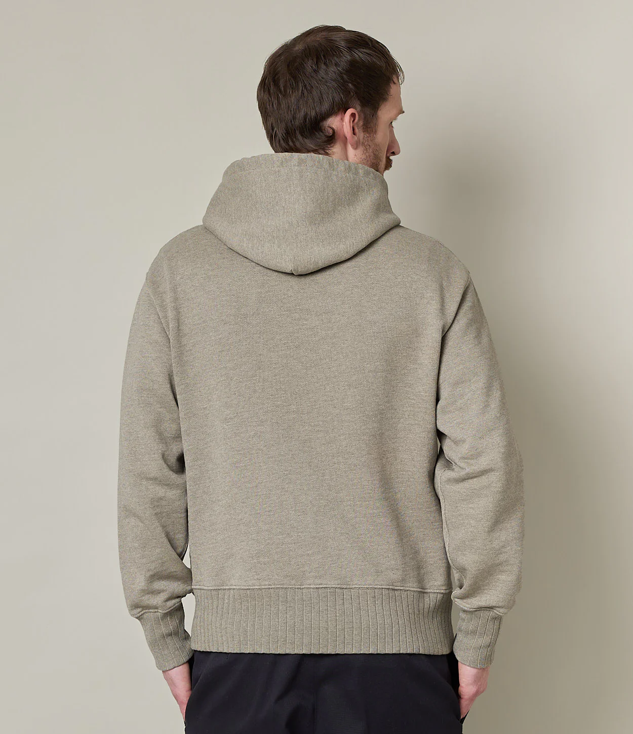 Textured Heavyweight Rugged Fleece Cotton Hoodie - Image 4