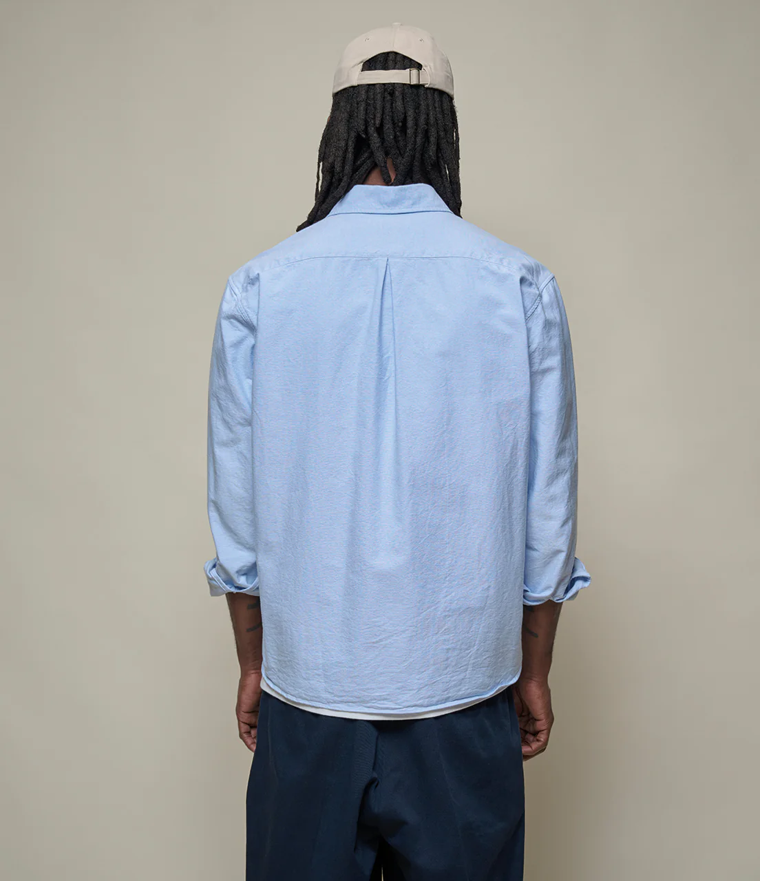 Modern-Cut Cotton Oxford Long Sleeve Shirt - Image 4
