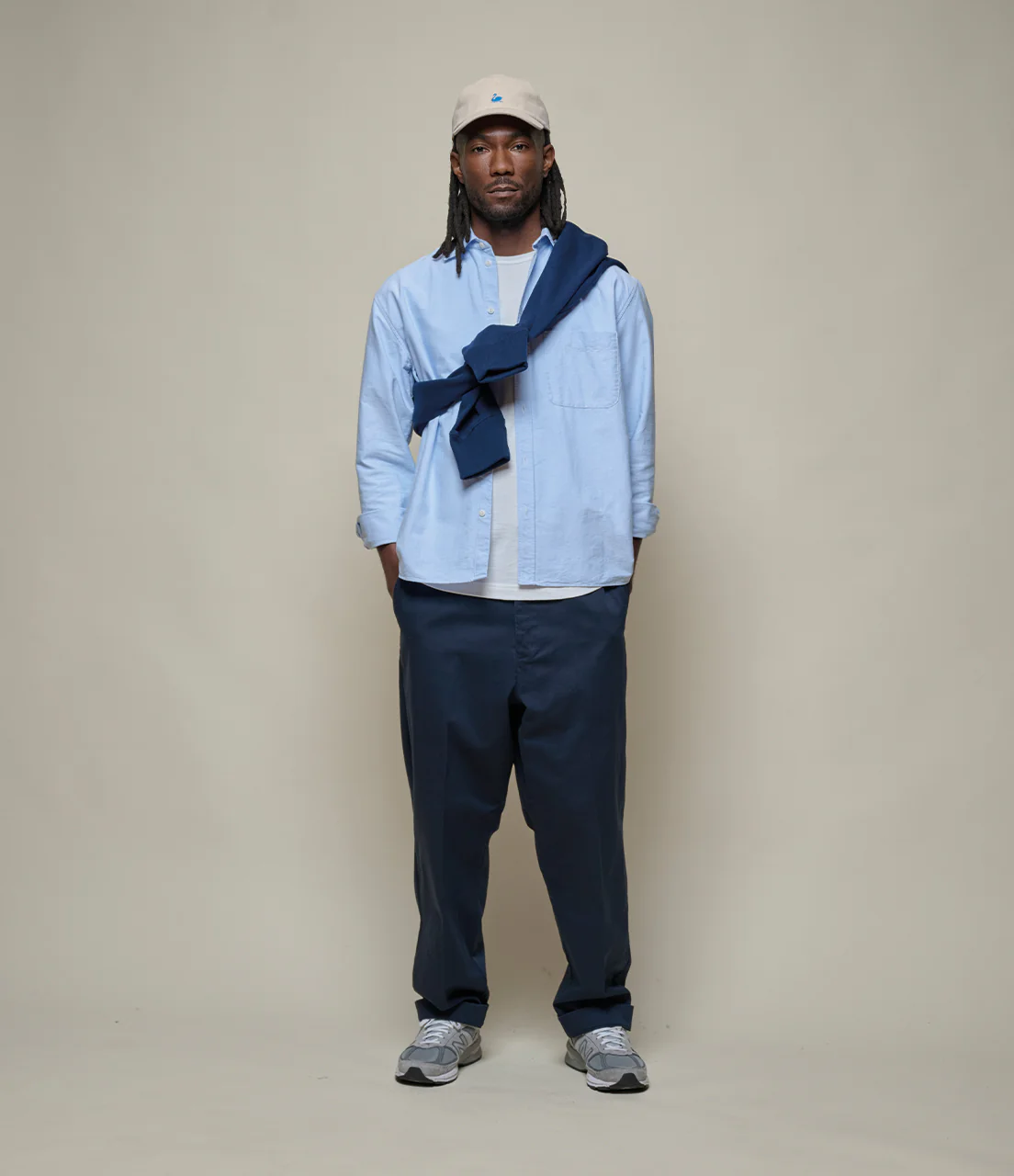 Modern-Cut Cotton Oxford Long Sleeve Shirt - Image 5