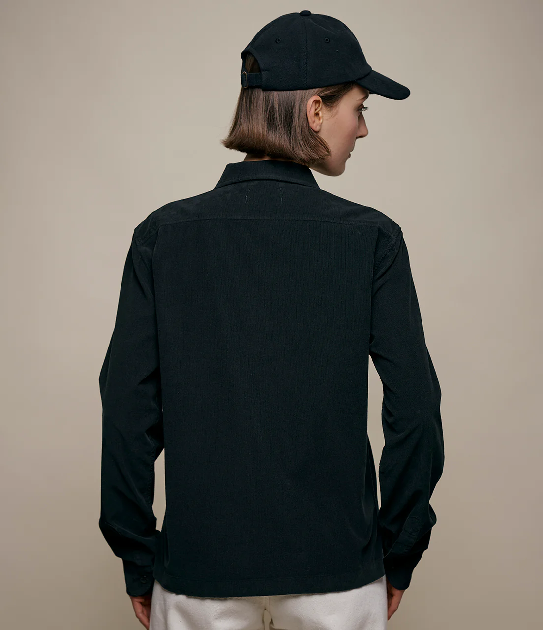 Lightweight Cotton Corduroy Long Sleeve Shirt - Image 5