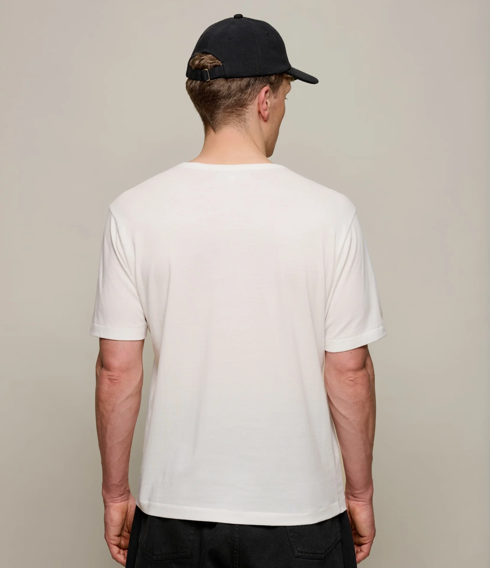 Soft Pima Cotton V-Neck T-Shirt - Image 5