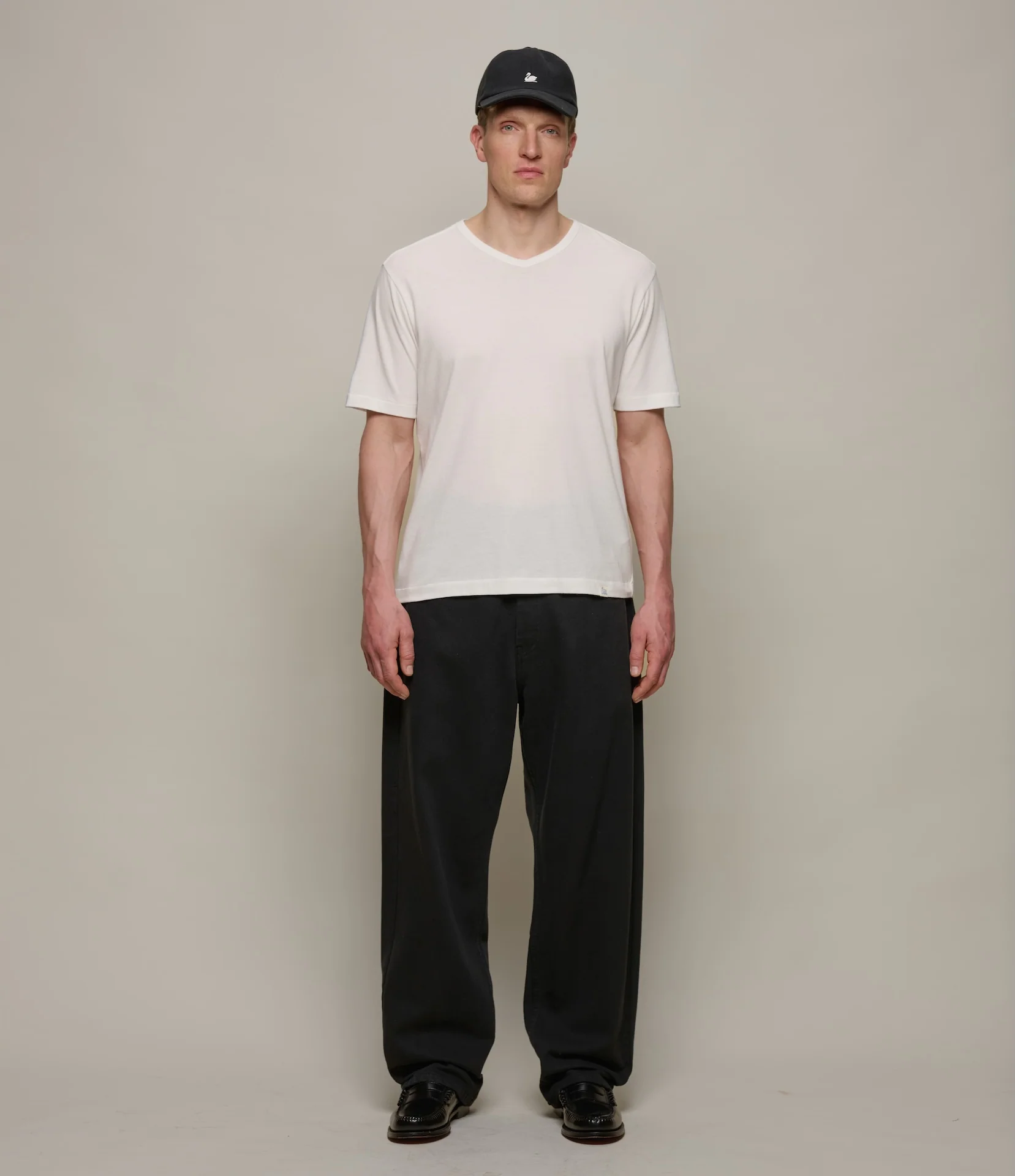 Soft Pima Cotton V-Neck T-Shirt - Image 6