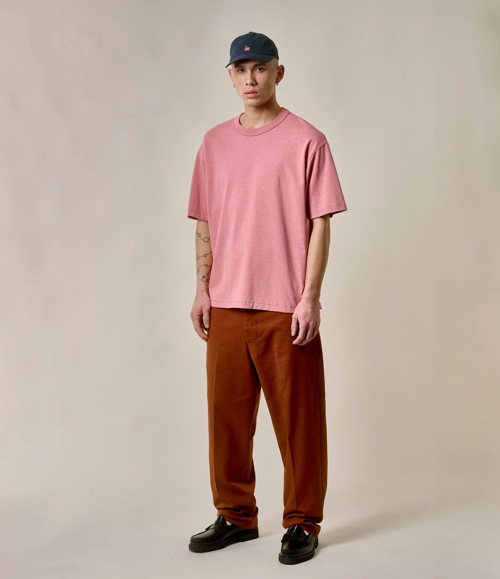 Sturdy Boxy Fit Giza Cotton-Hemp T-Shirt - Image 3