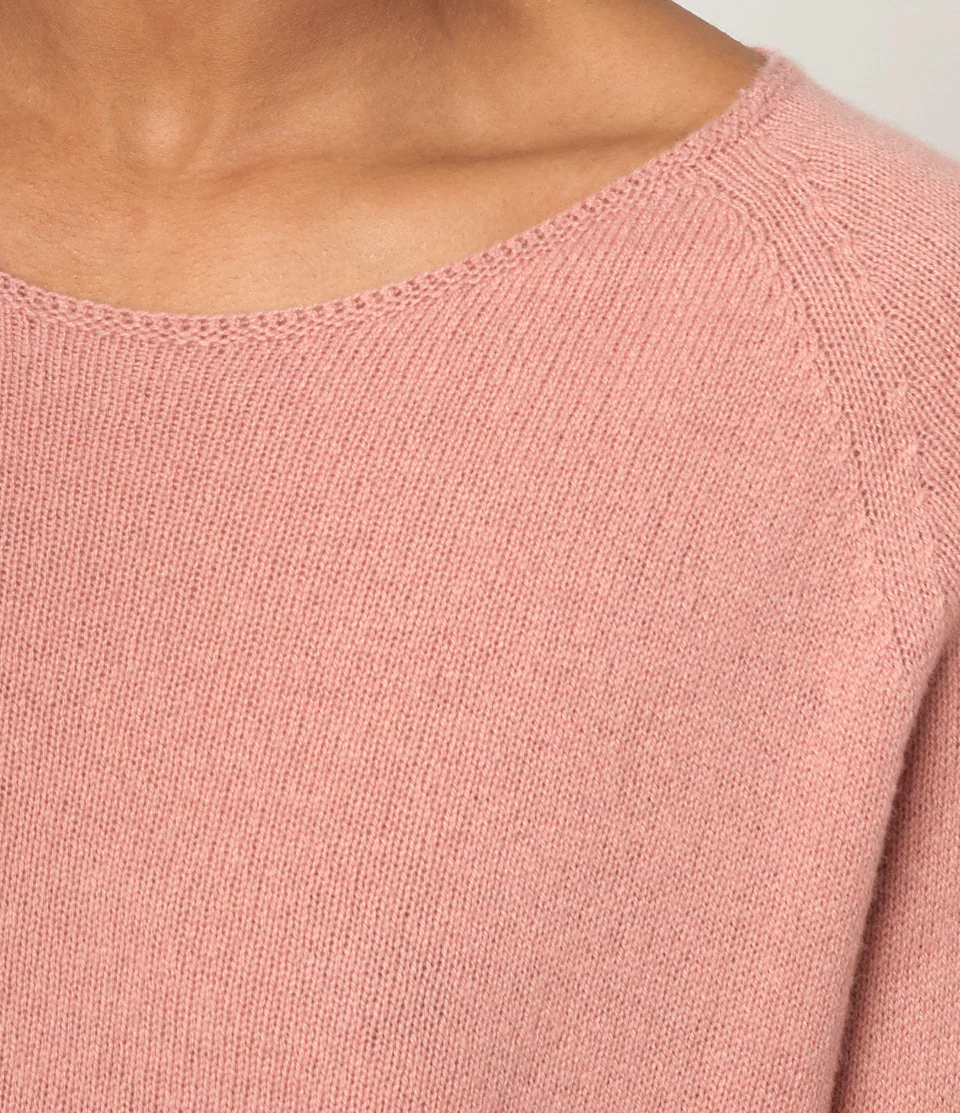 Lightweight Merino Wool-Cashmere-Silk Raglan Sweater - Image 3