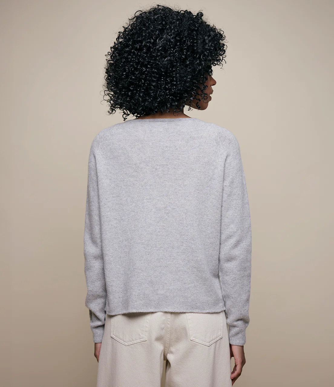 Lightweight Merino Wool-Cashmere-Silk Raglan Sweater - Image 4