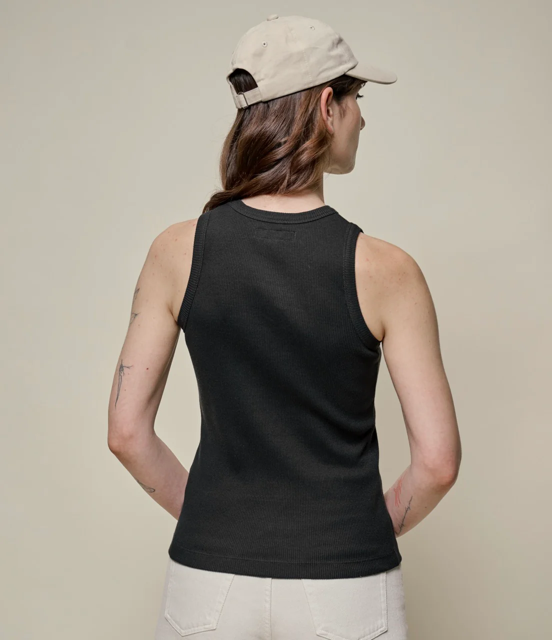Iconic Ribbed Cotton Women's Tank Top - Image 5