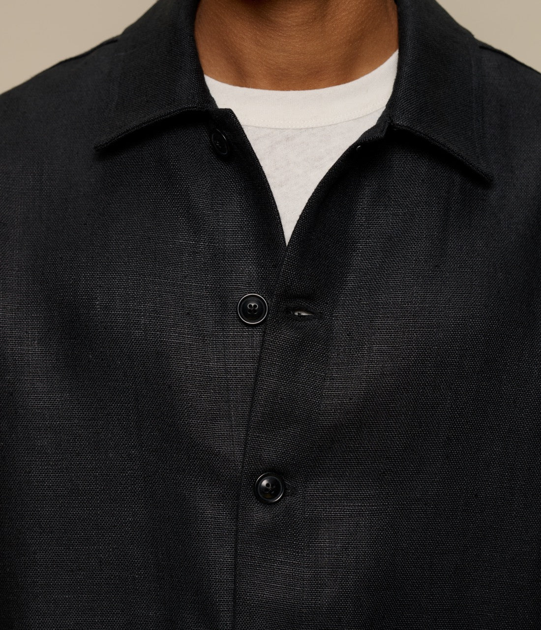 Original Fibres x Merz b. Schwanen Worker's Linen Jacket - Image 6