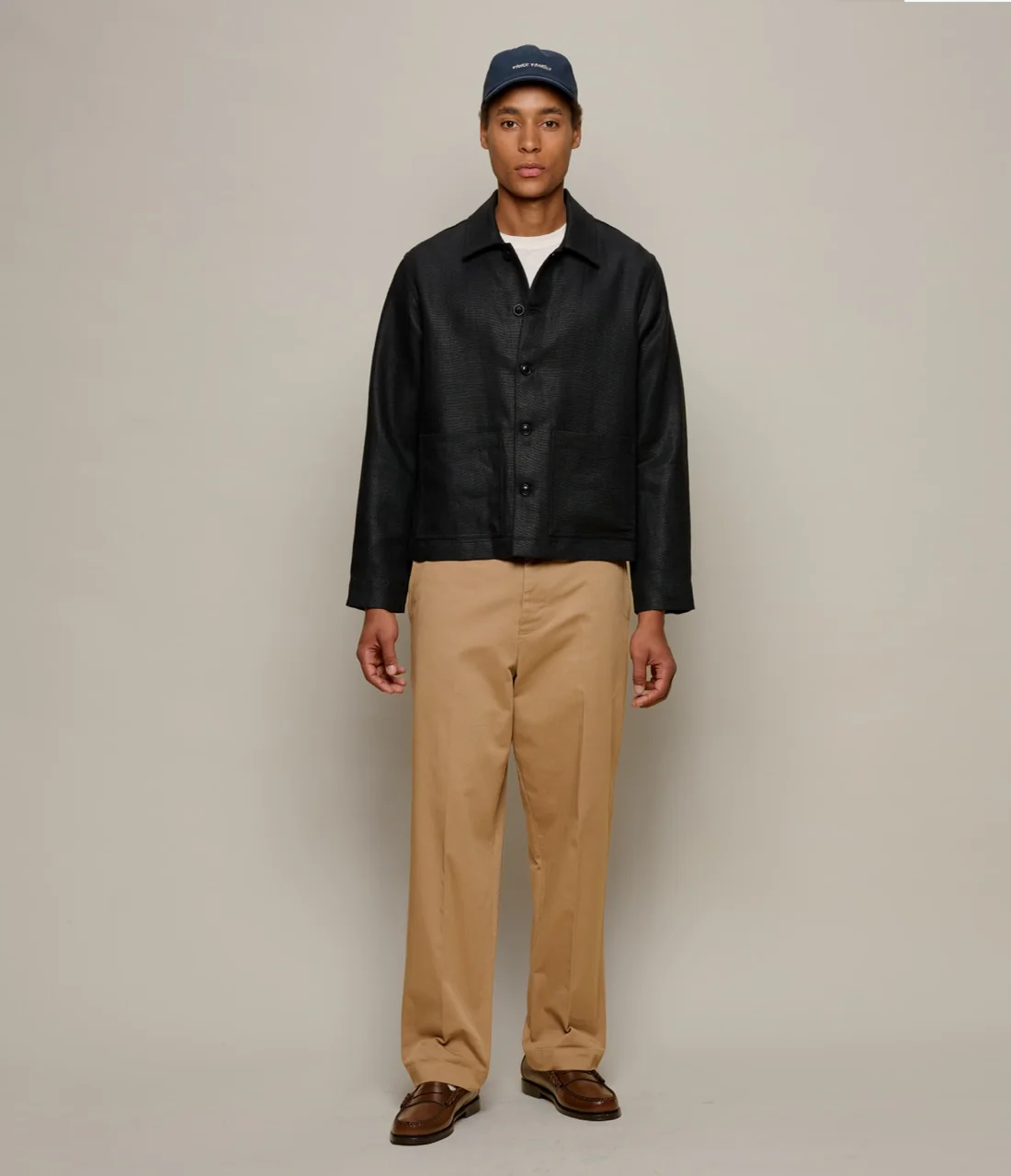 Original Fibres x Merz b. Schwanen Worker's Linen Jacket - Image 8