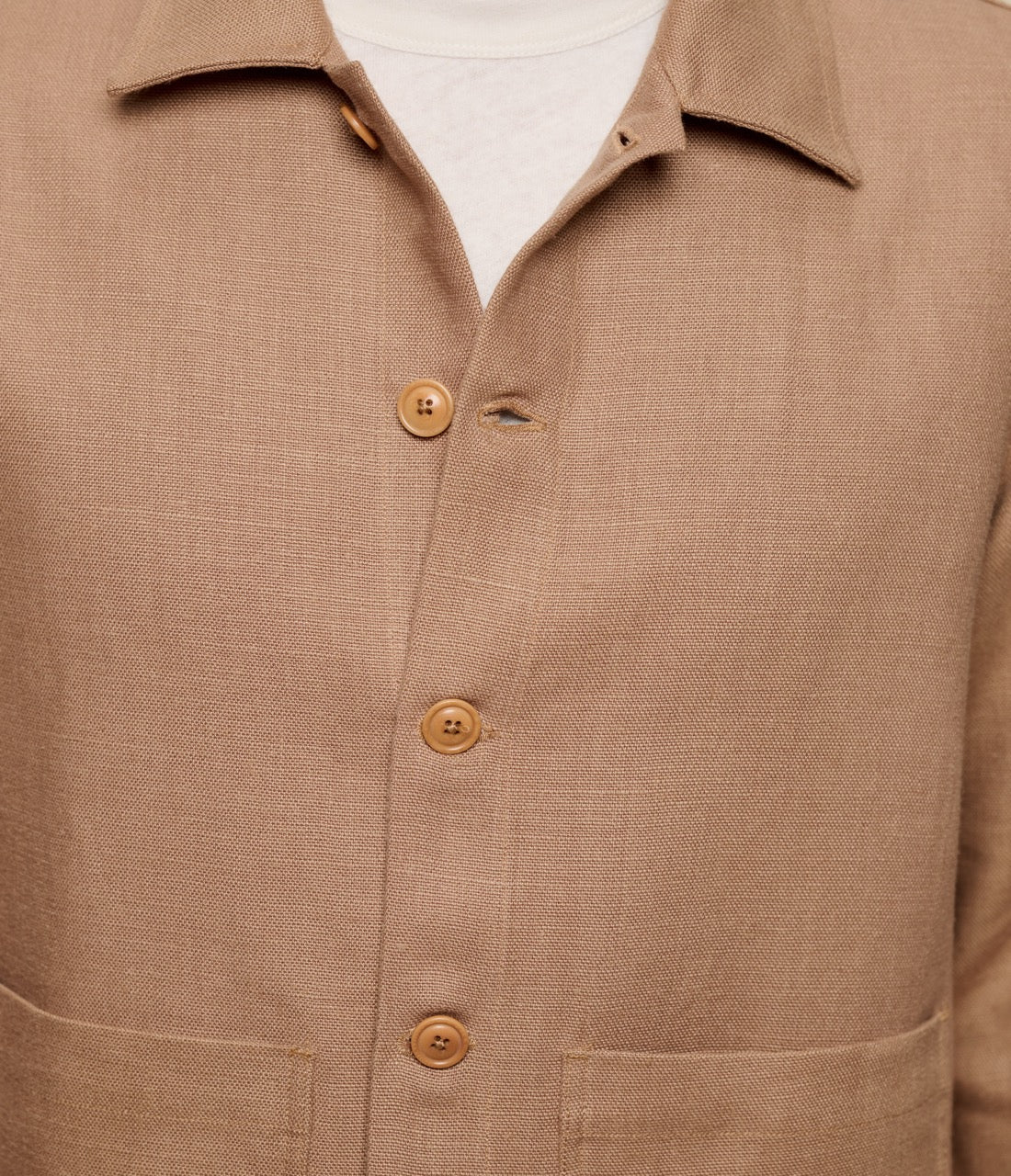 Original Fibres x Merz b. Schwanen Worker's Linen Jacket - Image 7