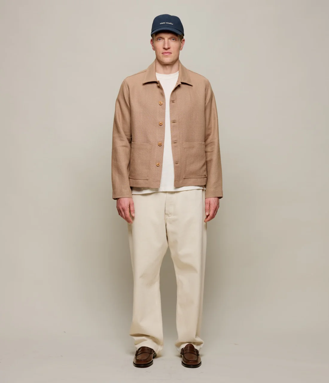 Original Fibres x Merz b. Schwanen Worker's Linen Jacket - Image 9